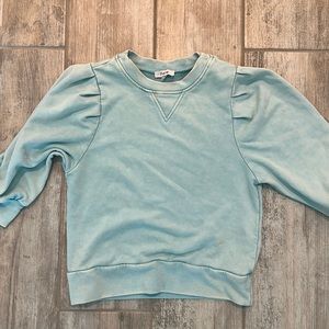 Vici Cropped Baloon Shoulder Sweatshirt